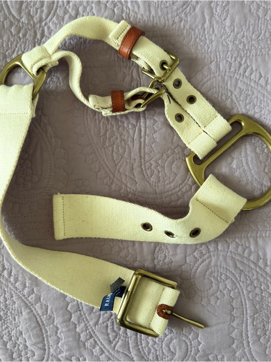 90’ Vintage Ralph Lauren/ Blue Label Canvas Belt - Picture 5 of 9